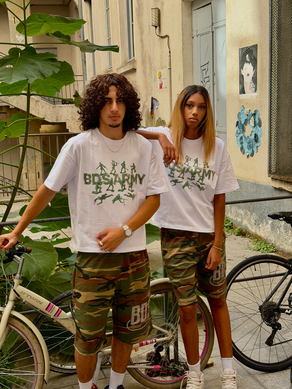 T shirt green BDS army