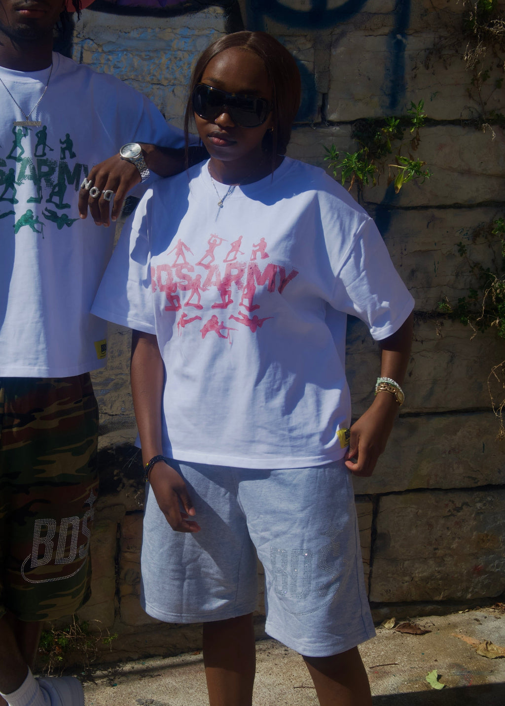 T shirt pink BDS army