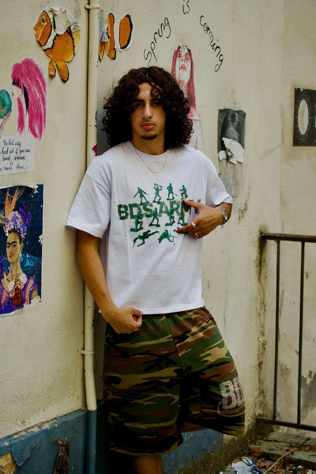 T shirt green BDS army