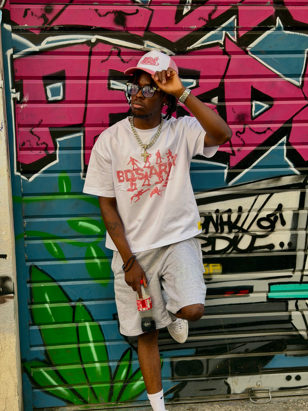 T shirt pink BDS army