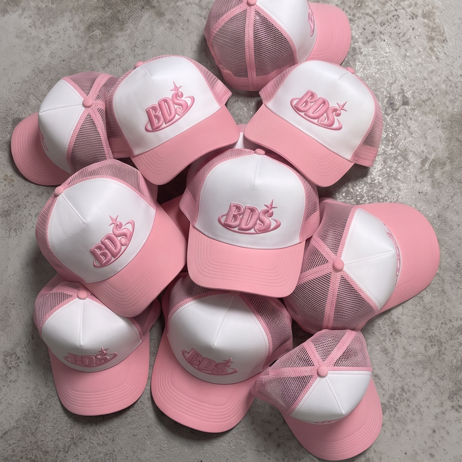 Casquette trucker pink BDS